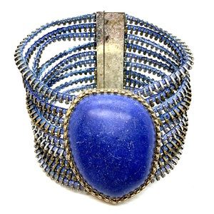 Funky zipper bracelet. Very cool in blue tones